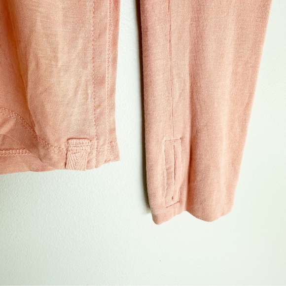 Free People We The Free Fresh & Clean Top in Coral Mist Long Sleeve Shirt - Picture 4 of 5